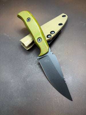 Dirigo Fixed Blade Knife - Green/Orange