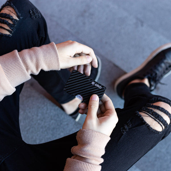 Grid Wallet - Carbon Fiber Clip