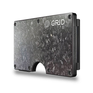 Grid Wallet - Forged Carbon Clip