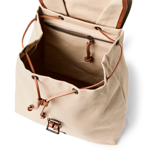 Rugged Twill Drawstring Backpack - Feather
