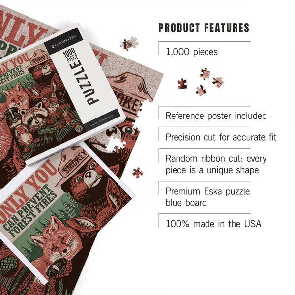 Only You Smokey Bear & Woodland Creatures Puzzle