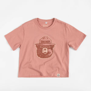 Smokey Logo Women's Short Sleeve Boxy Tee: Bloom