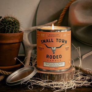 Tin Can Soy Candle 140z Small Town Rodeo Clean Burning