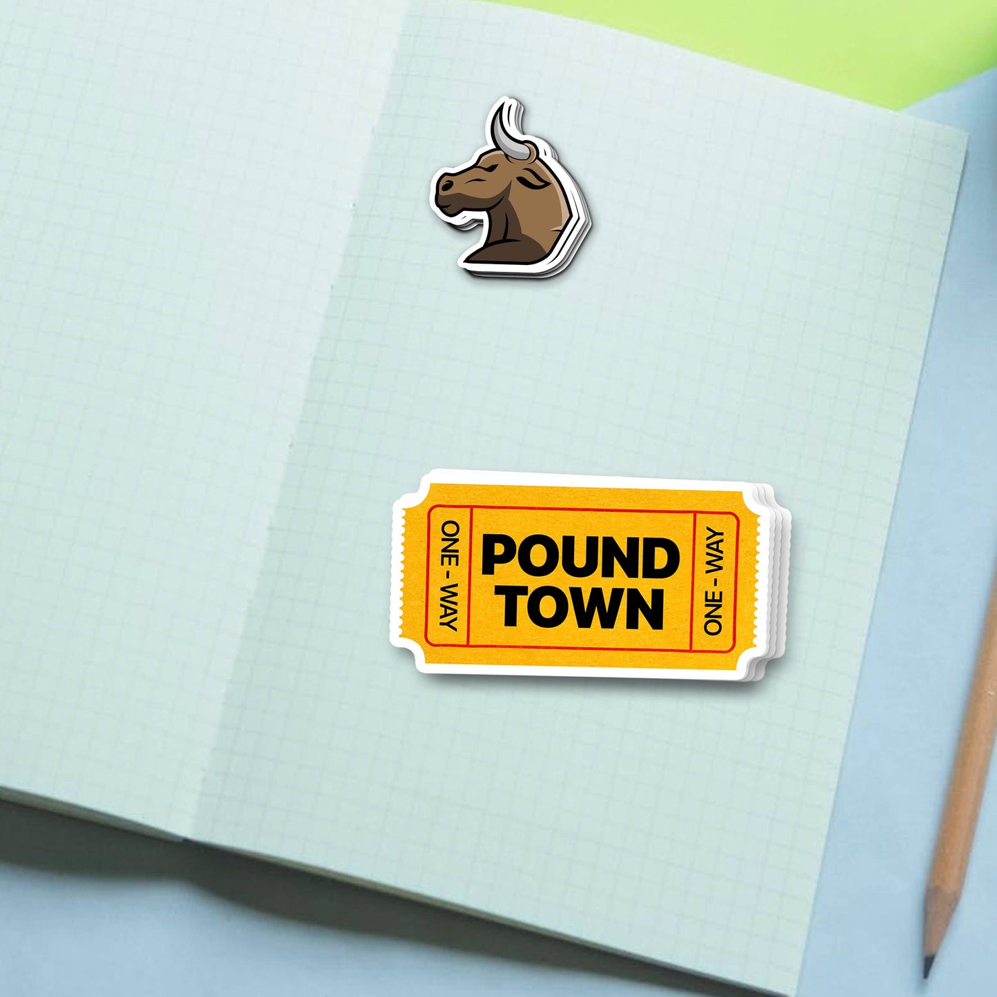 Ticket To Pound Town Sticker