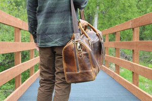 30L Weekender Duffel: Antique Brown