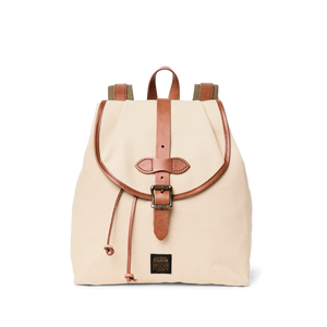 Rugged Twill Drawstring Backpack - Feather