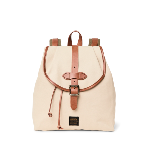 Rugged Twill Drawstring Backpack - Feather