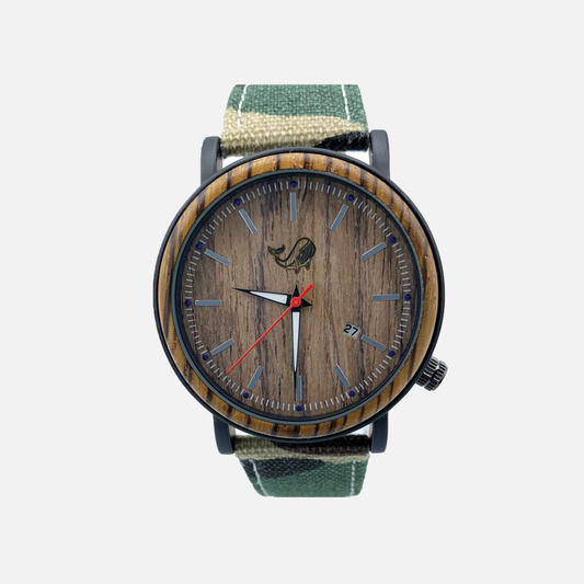Wood Watch w/Genuine Wood - the "Mallard"