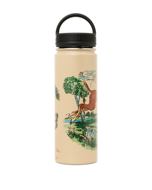 Metal Water Bottle 20oz - Sandstone Deer Leap