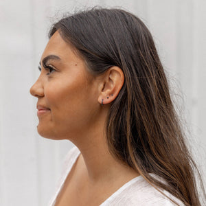 Boca Stud Set: Turquoise/Silver