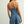 Paneled Washed Denim Romper