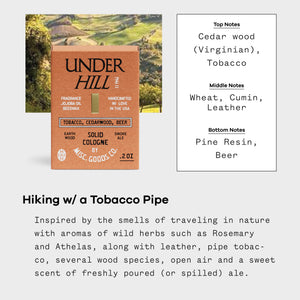 Underhill Solid Cologne – Tobacco, Cedar & Ale
