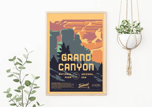 Grand Canyon National Park (South Rim) - 12x16 Poster