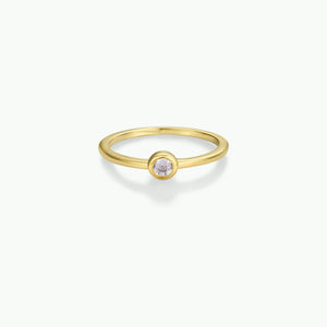 Gold Rings - Simple Stud: 7