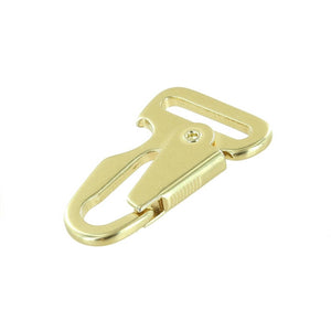 EDC Key-Clip with Bottle Opener: Brass / Brown