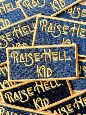 Raise Hell Kid Patch - Blue/Yellow