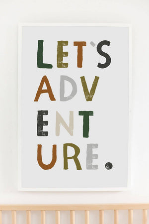 Let's Adventure Art Print - 11x14