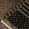 Rite in the Rain 3" x 5" Top Spiral Notebook, Tan Flag