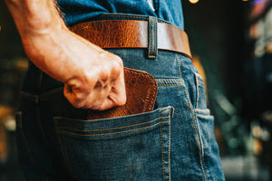 No. 817 Bi-Fold Wallet Glazed Tan