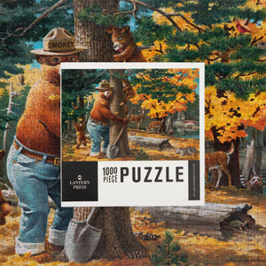 Smokey Bear Hugging Tree Puzzle