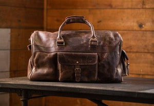 60L Weekender Duffel: Antique Brown