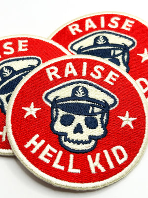 Raise Hell Kid Skull Patch