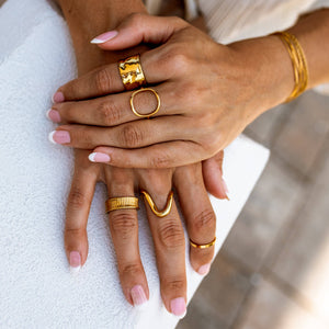 Ocean Ave Ring Gold: Gold / 7