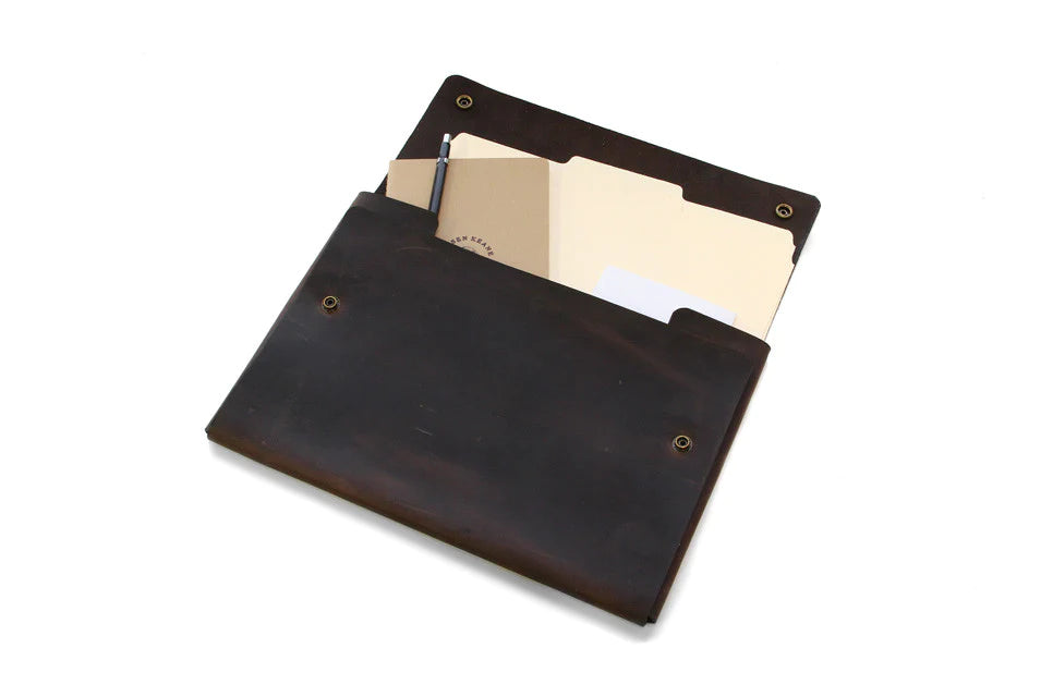 No. 1214 - Standard Portfolio Case Glazed Tan (Fits 13" OR 14" MacBook Pro & iPad Pro)
