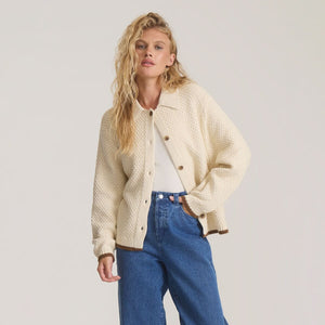 Open Roads Cardigan - Bone
