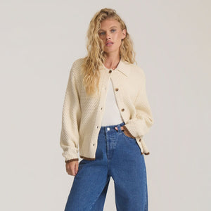 Open Roads Cardigan - Bone