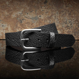 Shrunken Bison Belt - Black