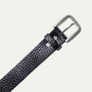 Shrunken Bison Belt - Black