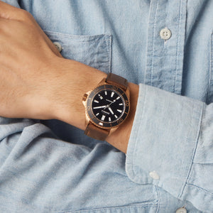 Bronze Monster 43mm : Khaki Nylon Strap