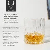 Viski 4 liquor glass and ice sphere set