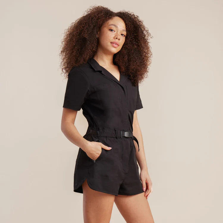 Campover Romper - Black