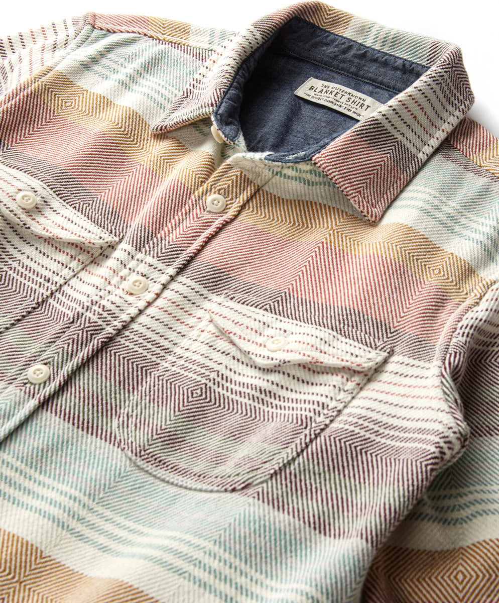 Blanket Shirt - Cloud Sonoran Stripe