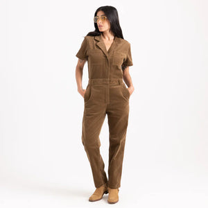 Layover Cord Jumpsuit : Otter