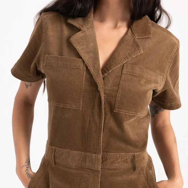Layover Cord Jumpsuit : Otter