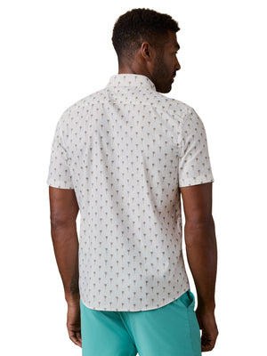 SS Movement Shirt - Ivory Coastal Palms