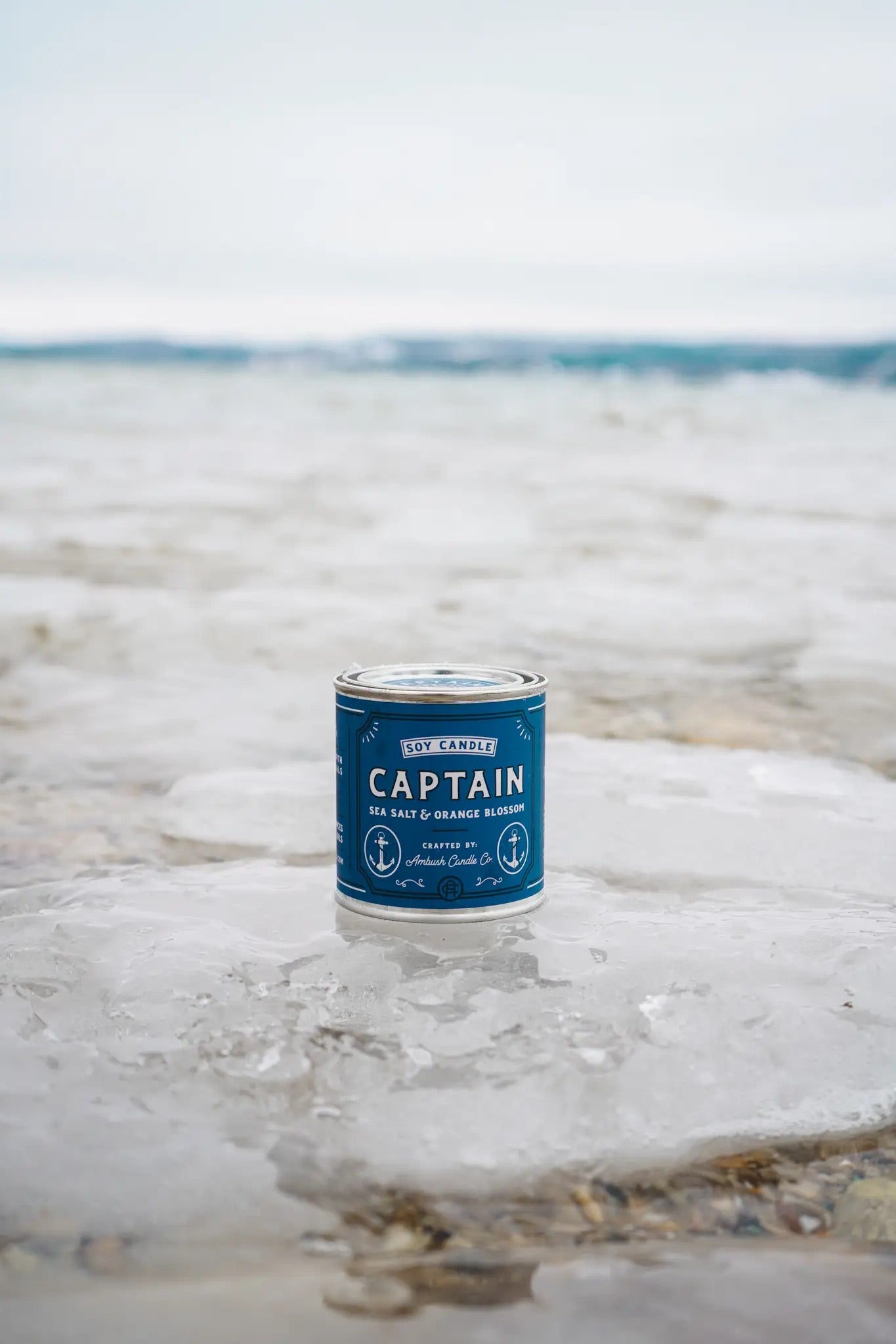 Captain | Sea Salt + Orange Blossom 8oz Soy Candle
