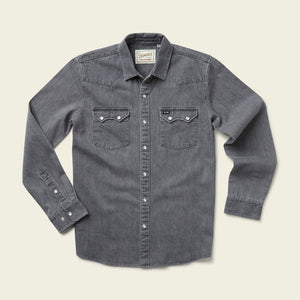 Dust Up Denim Snapshirt : Jovi Grey Wash