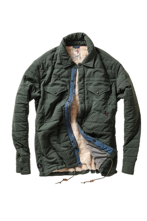 Quilted Super Fleece Jacket - Dark Forest