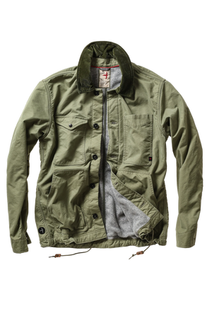 Pile Lined Chore Coat - Palm Green