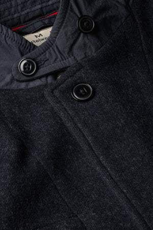 Sweater Trap Blazer - Dark Heather navy