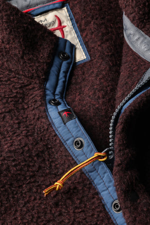Wooly Shag Snap-Zip - Blackberry Marl