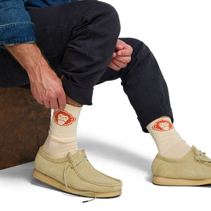 El Mono Socks White/Orange