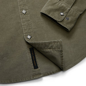 Banning Corduroy Snapshirt - Aloe