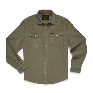 Banning Corduroy Snapshirt - Aloe