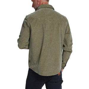 Banning Corduroy Snapshirt - Aloe