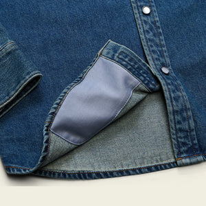 Dust Up Denim Snapshirt : Bolan Classic Wash